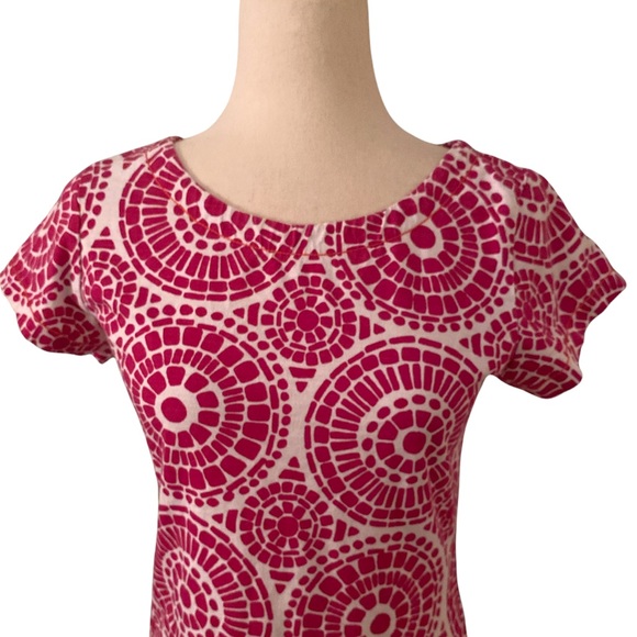 Hatley Mosaic Pink & White Shift Tunic Dress - Small - Picture 3 of 13